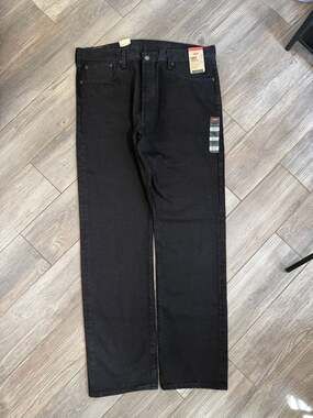 Levis 501 Jeans Mens 38x34 Stretch Straight Leg Button Fly NWT